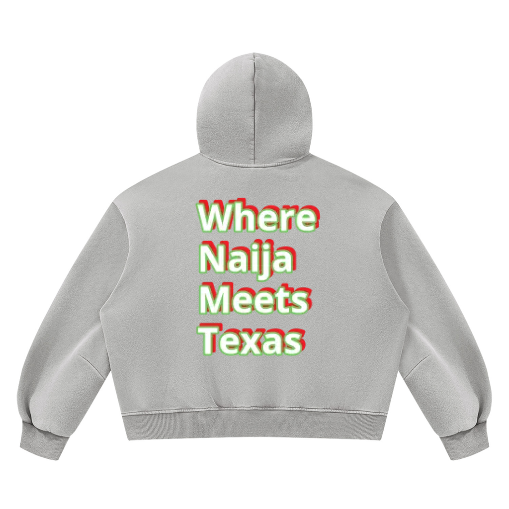Unisex Vintage Wash Boxy Fleece Hoodie