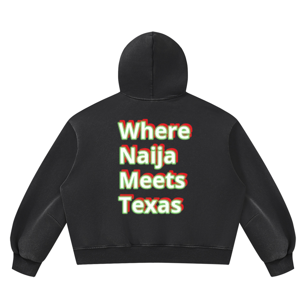 Unisex Vintage Wash Boxy Fleece Hoodie